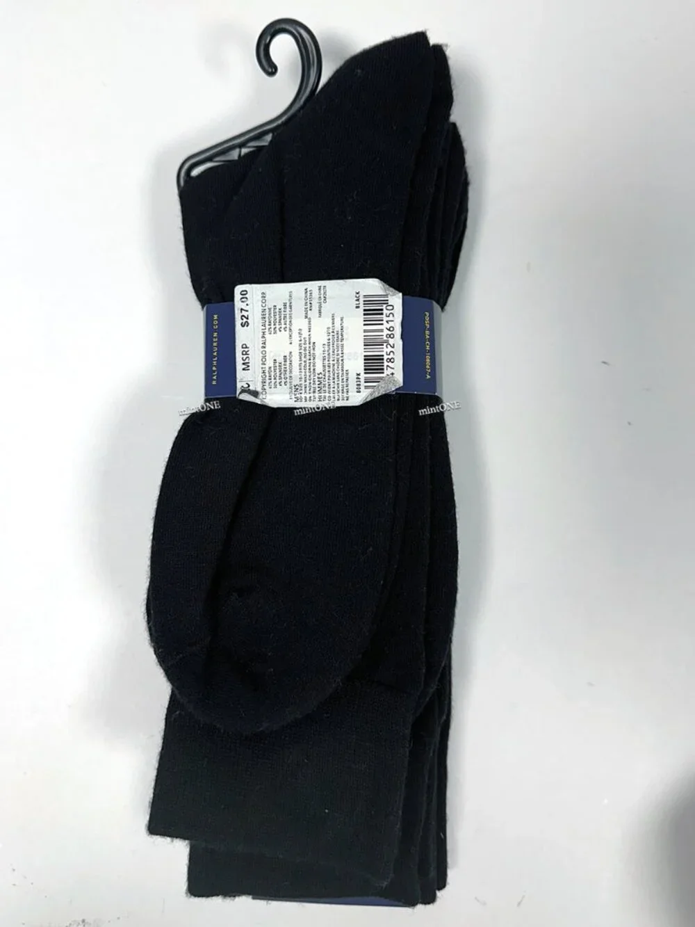 NEW Polo 3 Pair black Socks